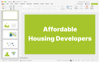 Affordable Housing Developers Presentations