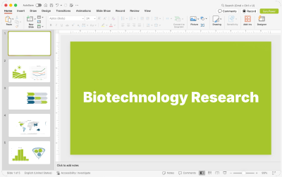Biotechnology Research Presentations