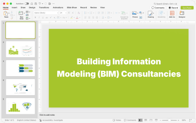 Building Information Modeling (BIM) Consultancies Presentations