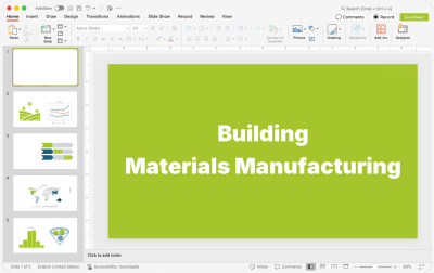 Building Materials Manufacturing Presentations