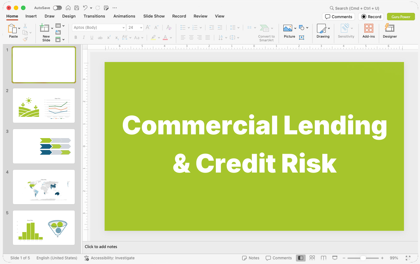 Commercial Lending & Credit Risk Presentations