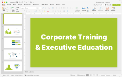 Corporate Training & Executive Education Presentations