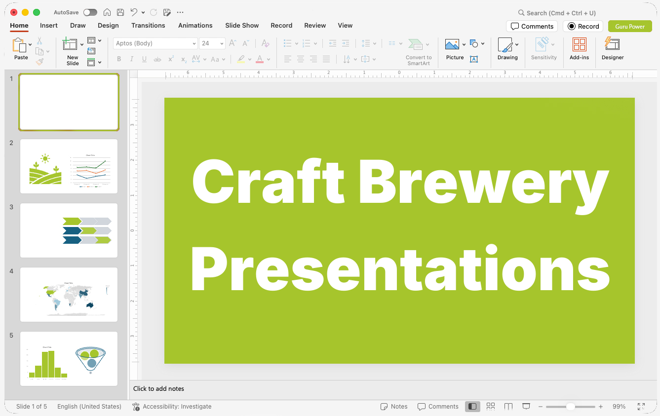 Craft Brewery Presentations
