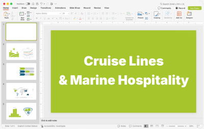 Cruise Lines & Marine Hospitality Presentations