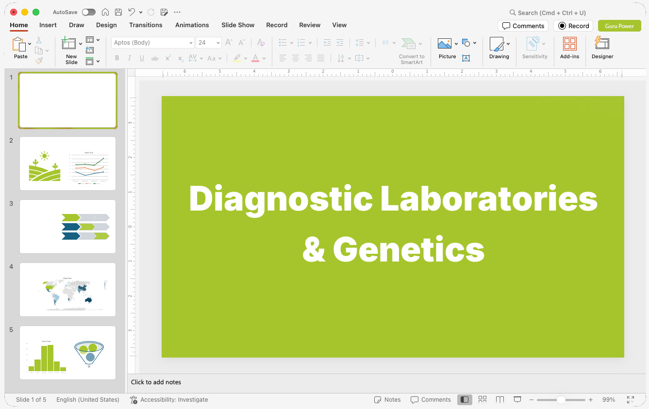 Diagnostic Laboratories & Genetics Presentations