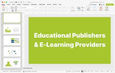 Educational Publishers & E-Learning Providers Presentations
