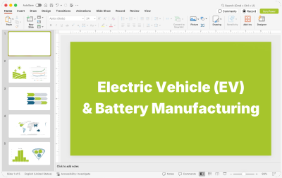 Electric Vehicle (EV) & Battery Manufacturing Presentations