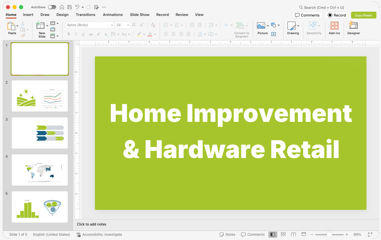 Home Improvement & Hardware Retail Presentations