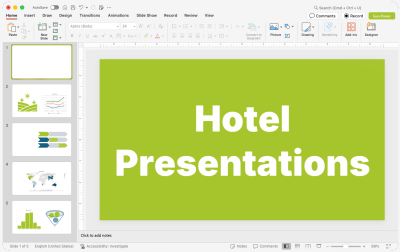 Hotel Presentations Title Card