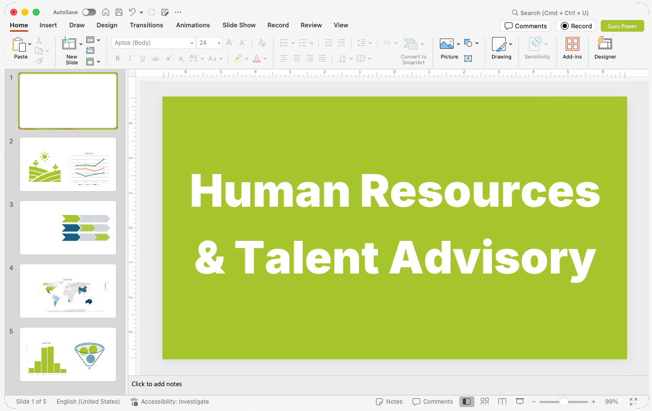 Human Resources & Talent Advisory Presentations