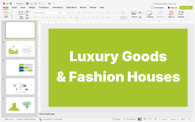 Luxury Goods & Fashion Houses Presentations
