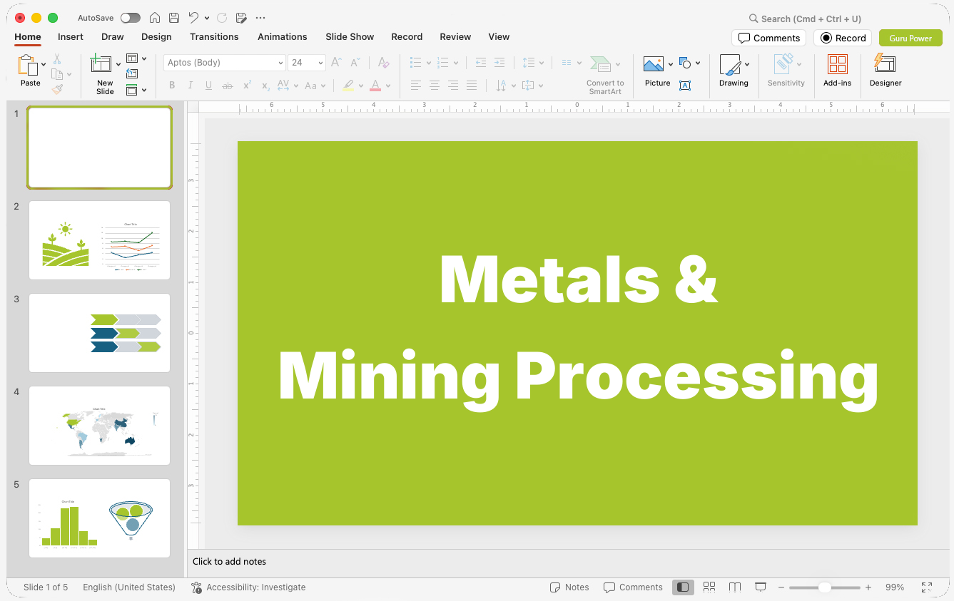 Metals & Mining Processing Presentations