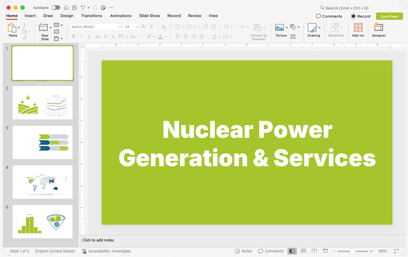 Nuclear Power Generation & Services Presentations