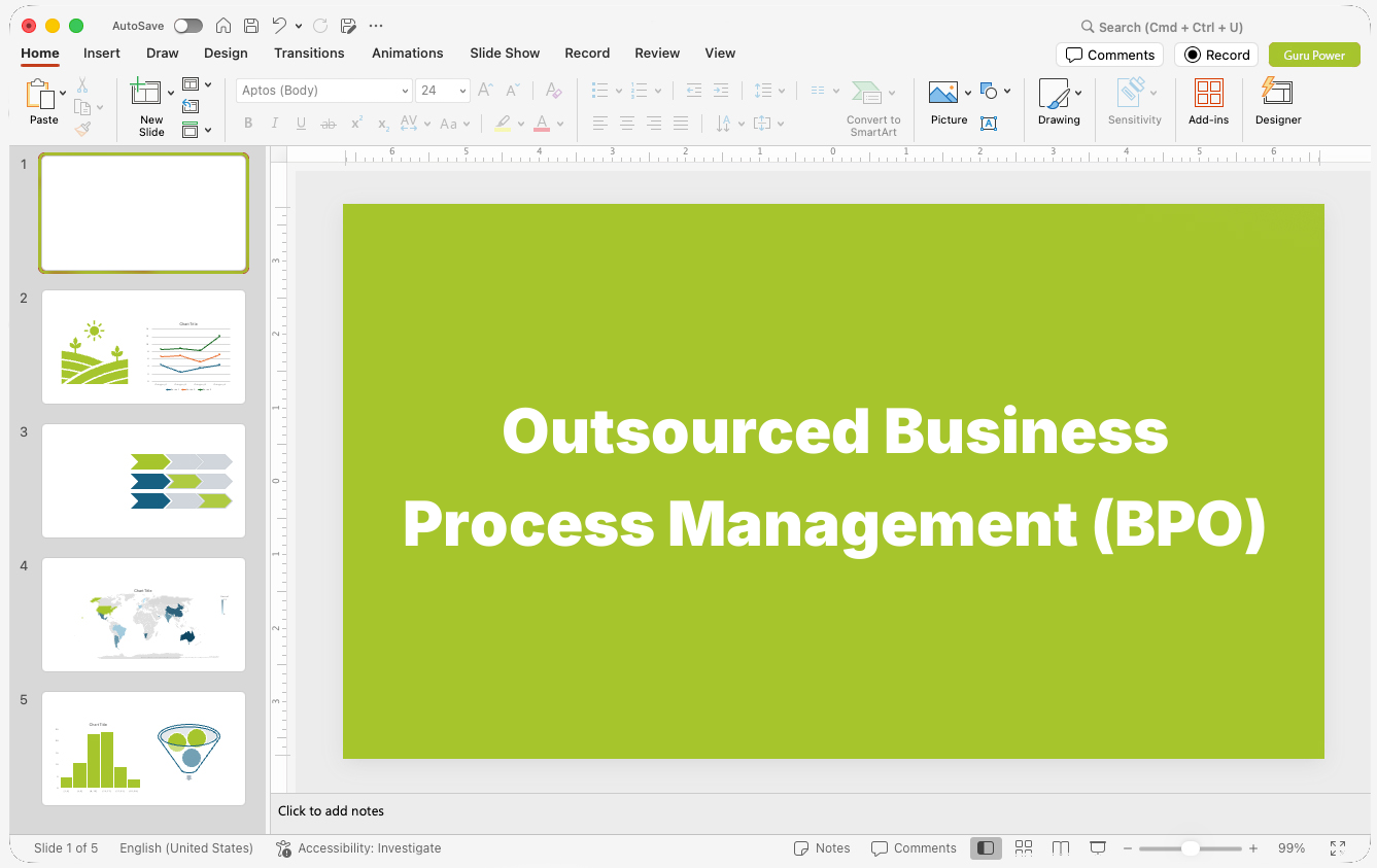 Outsourced Business Process Management (BPO) Presentations