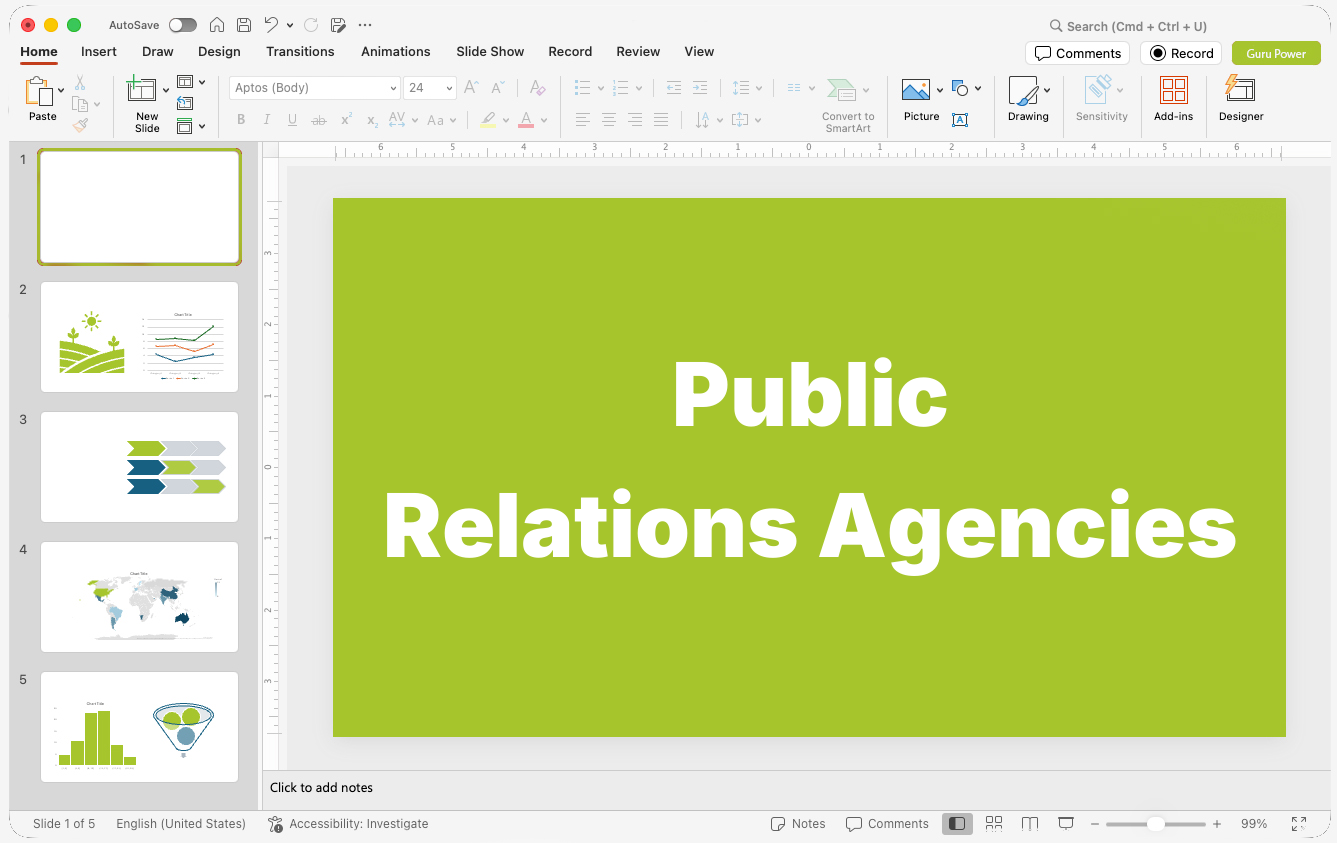 Public Relations Agencies Presentations
