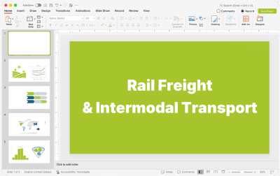 Rail Freight & Intermodal Transport Presentations