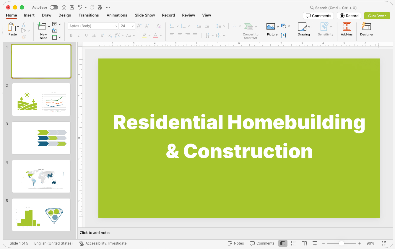 Residential Homebuilding & Construction Presentations