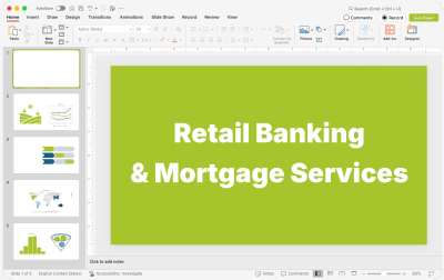 Retail Banking & Mortgage Services Presentations