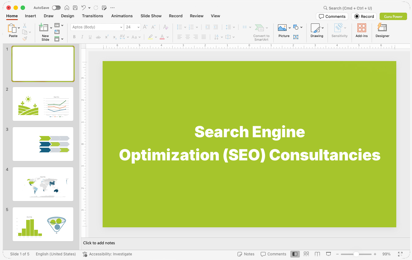 Search Engine Optimization (SEO) Consultancies Presentations