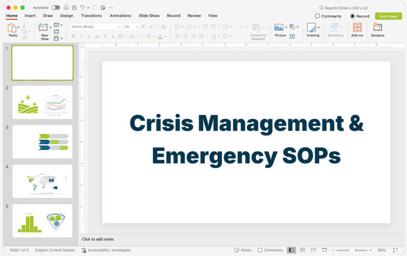 Crisis Management & Emergency SOPs
