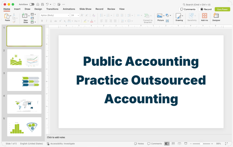 Public Accounting Practice Outsourced Accounting Pitch-Deck