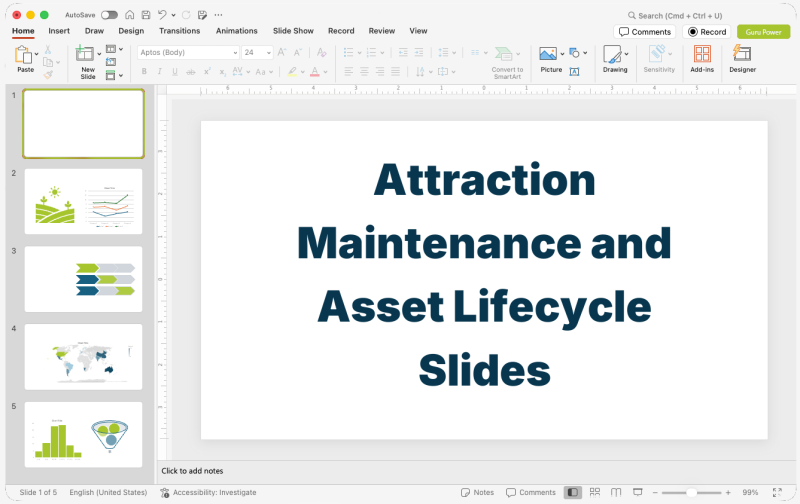 Attraction Maintenance and Asset Lifecycle Slides