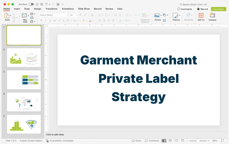Garment Merchant Private Label Strategy Pitch-Deck