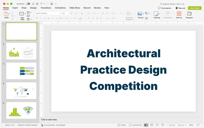 Architectural Practice Design Competition Pitch-Deck