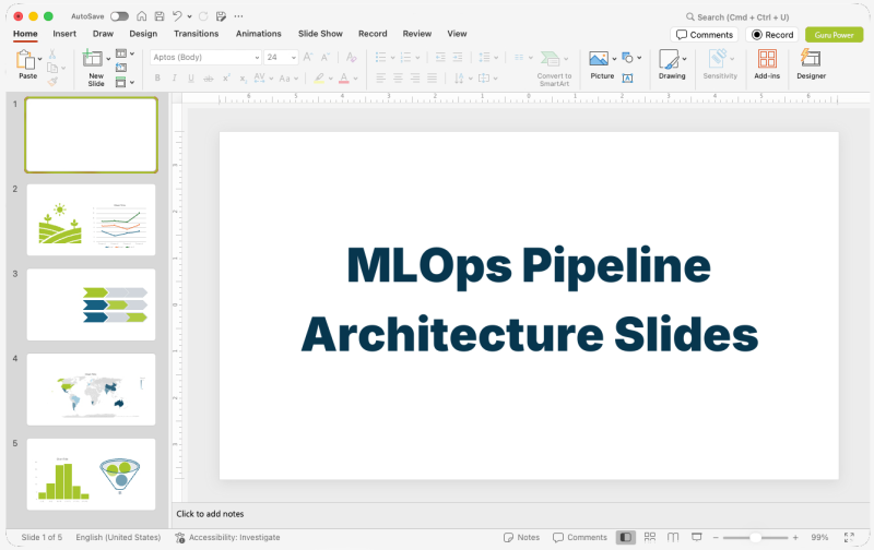 MLOps Pipeline Architecture Slides
