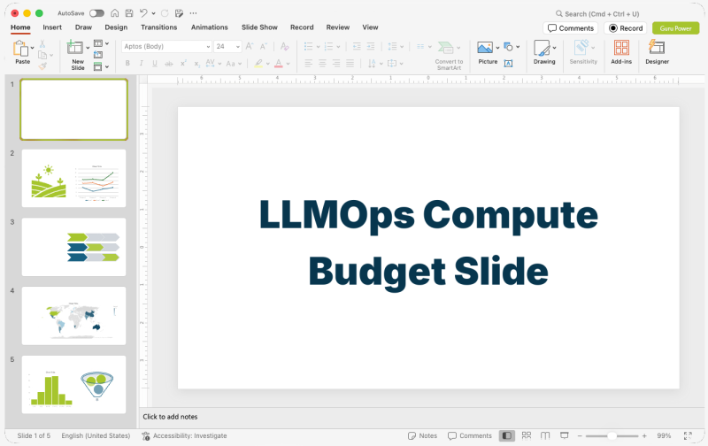 LLMOps Compute Budget Slide-Deck