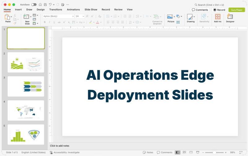 AI Operations Edge Deployment Slides