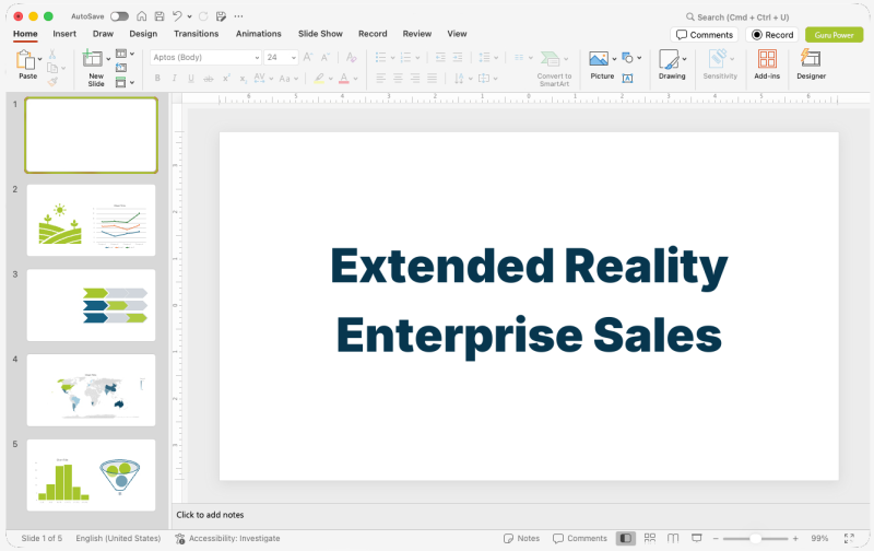 Extended Reality Enterprise Sales Pitch-Deck