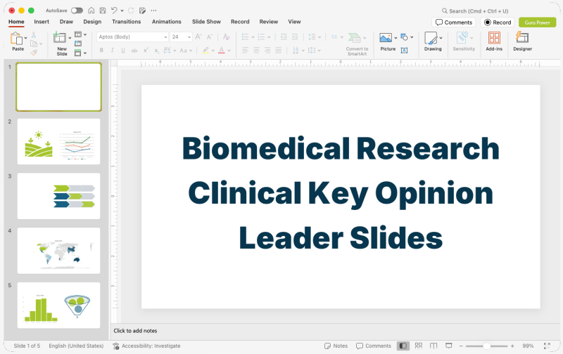 Biomedical Research Clinical Key Opinion Leader Slides
