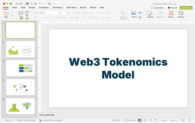 Web3 Tokenomics Model Presentation