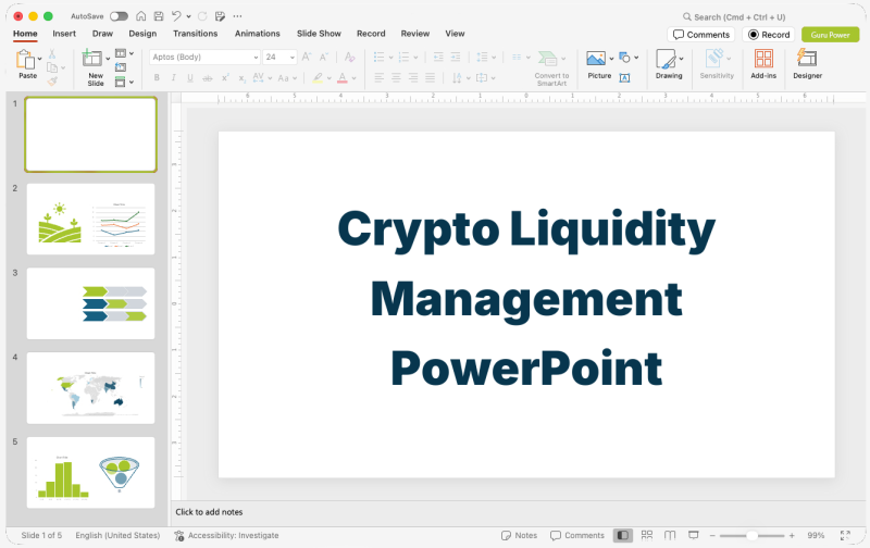 Crypto Liquidity Management PowerPoint