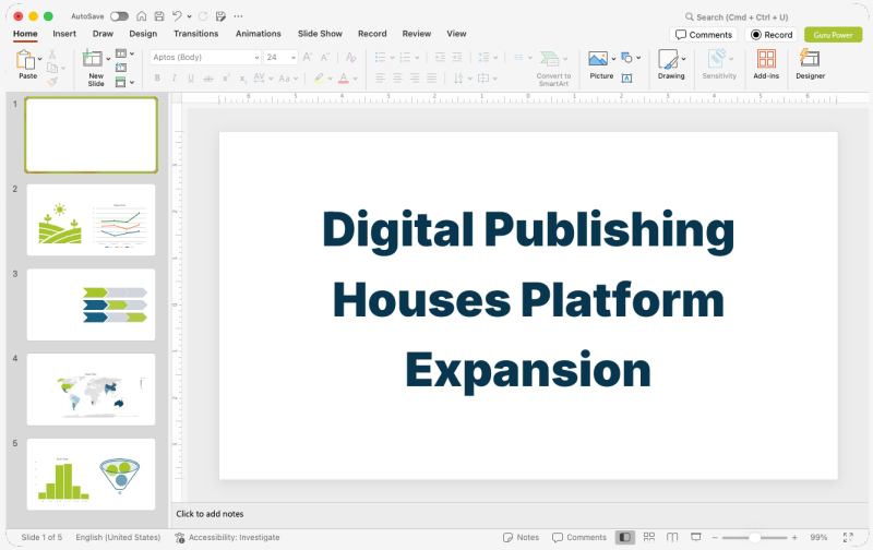 Digital Publishing Houses Platform Expansion Pitch-Deck
