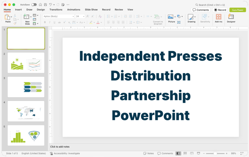 Independent Presses Distribution Partnership PowerPoint