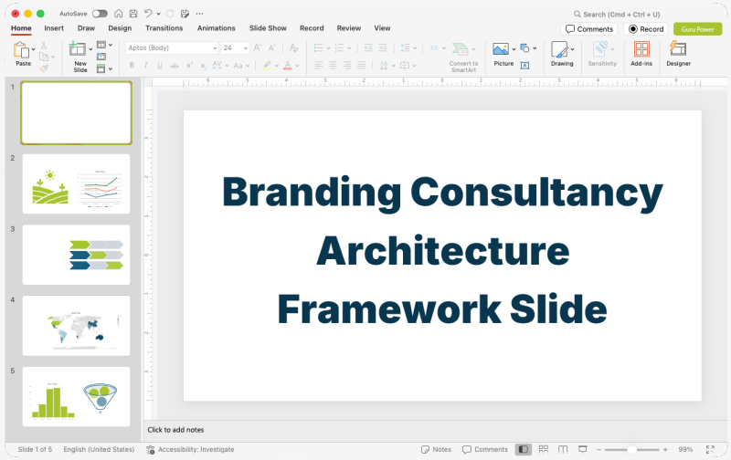 Branding Consultancy Architecture Framework Slide-Deck
