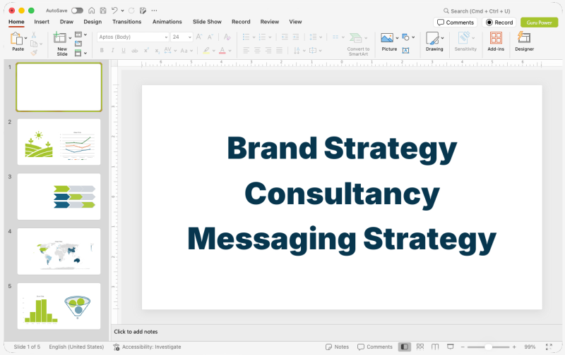 Brand Strategy Consultancy Messaging Strategy Presentation