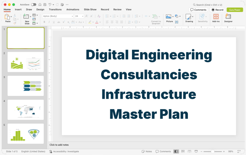Digital Engineering Consultancies Infrastructure Master Plan Presentation