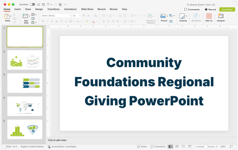 Community Foundations Regional Giving PowerPoint
