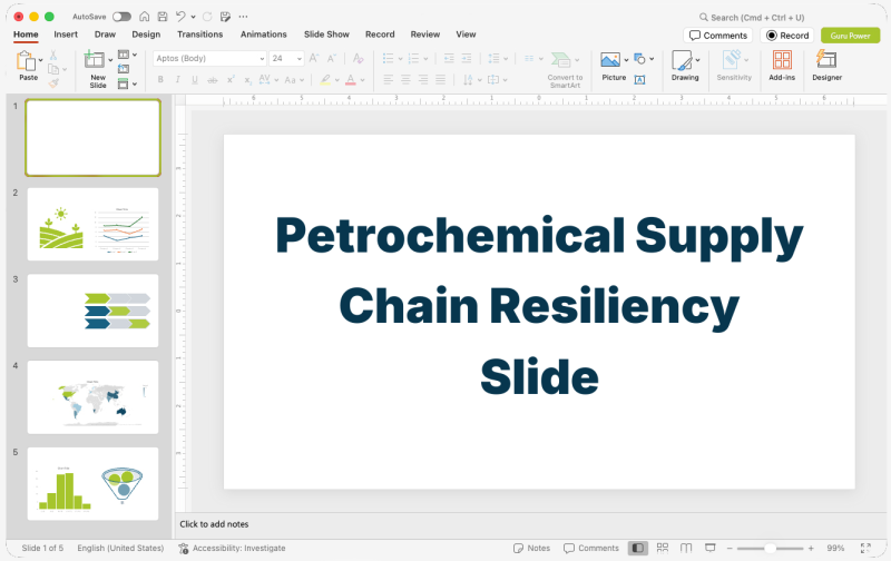 Petrochemical Supply Chain Resiliency Slide-Deck
