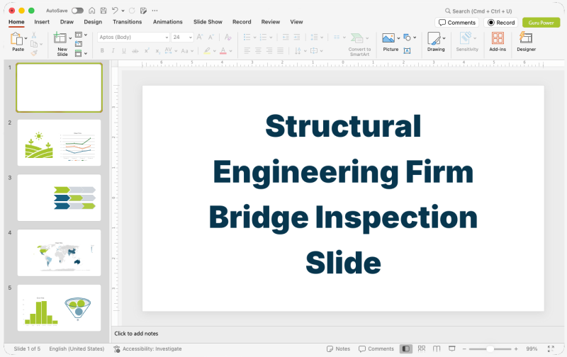 Structural Engineering Firm Bridge Inspection Slide-Deck