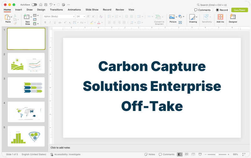 Carbon Capture Solutions Enterprise Off-Take Presentation