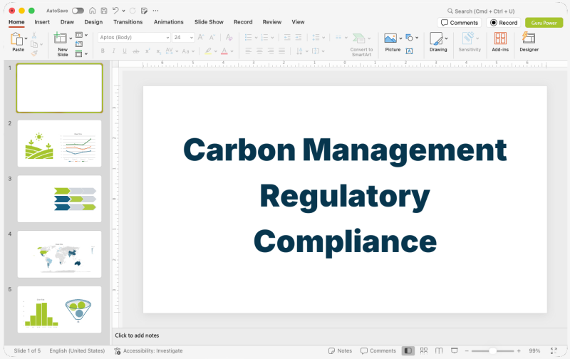 Carbon Management Regulatory Compliance Presentation