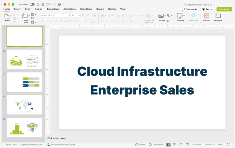 Cloud Infrastructure Enterprise Sales Pitch-Deck