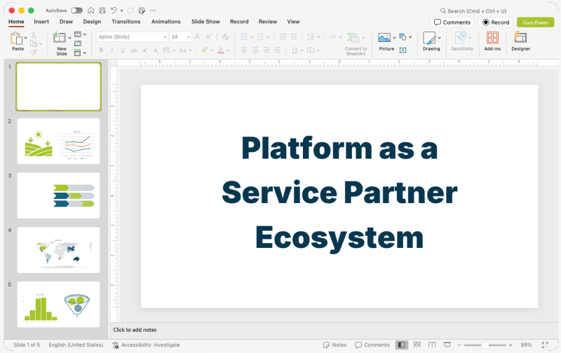 Platform as a Service Partner Ecosystem Presentation