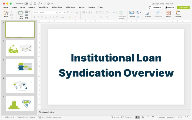 Institutional Loan Syndication Overview Presentation