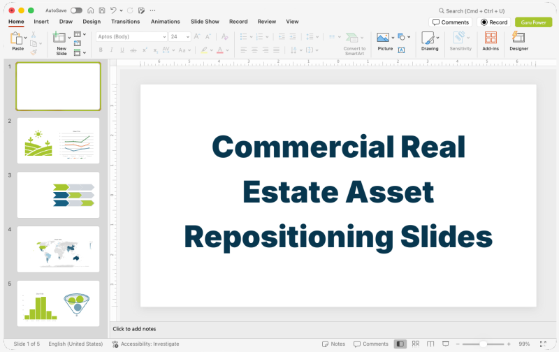 Commercial Real Estate Asset Repositioning Slides