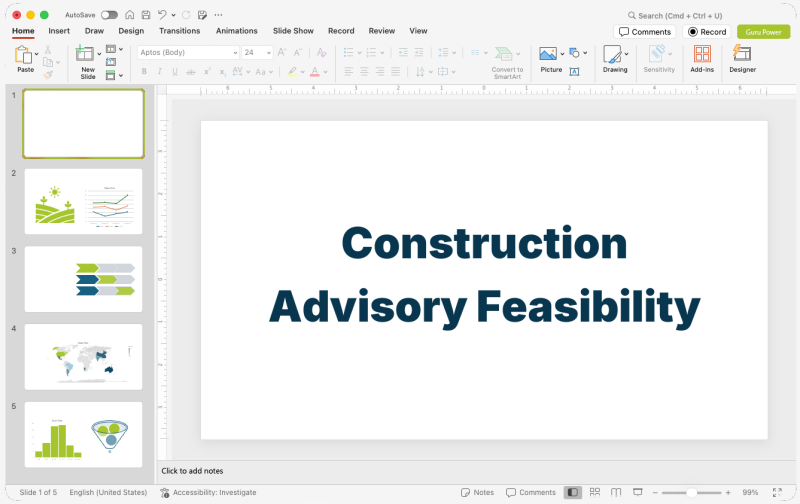 Construction Advisory Feasibility Pitch-Deck